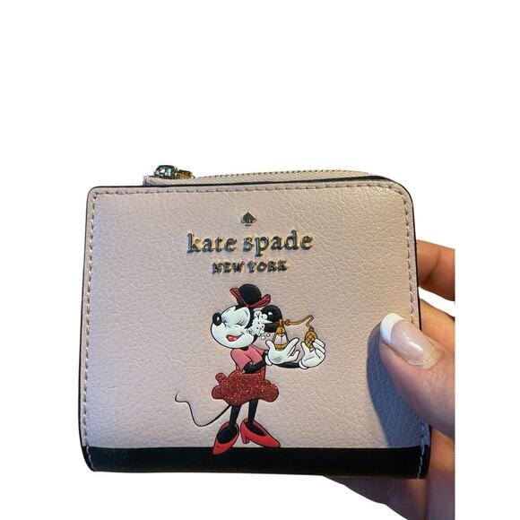 NWOT Kate Spade Minnie Mouse Bi-fold  Wallet - Picture 2 of 5